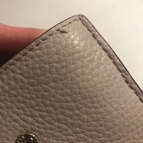 Kate spade gray leather wristlet phone holder